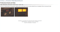 Desktop Screenshot of collingsresearch.co.uk